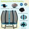 Kids Trampoline with Safety Net, Bungee Cords, Easy Assembly and High-Resilient Mat